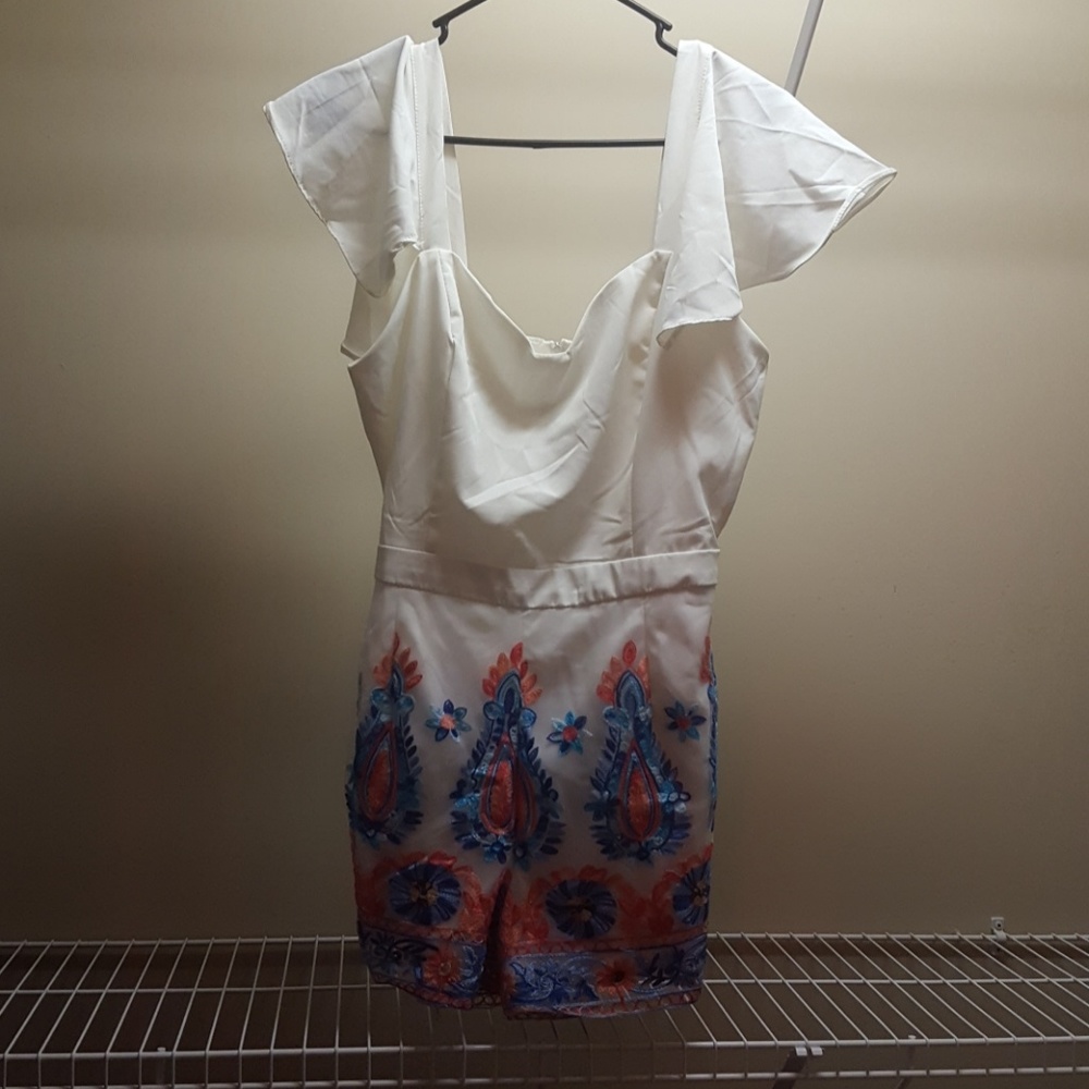Embroidered romper